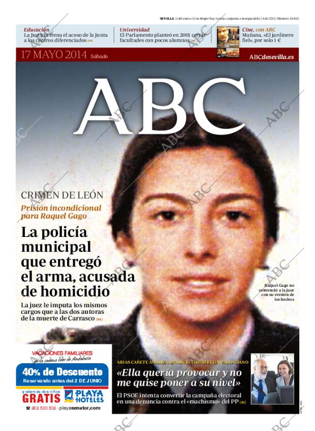 ABC SEVILLA 17-05-2014 página 1