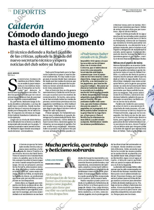 ABC SEVILLA 17-05-2014 página 74