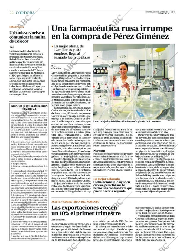 ABC CORDOBA 20-05-2014 página 22