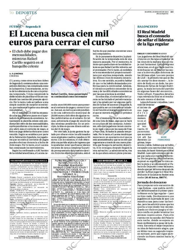 ABC CORDOBA 20-05-2014 página 74