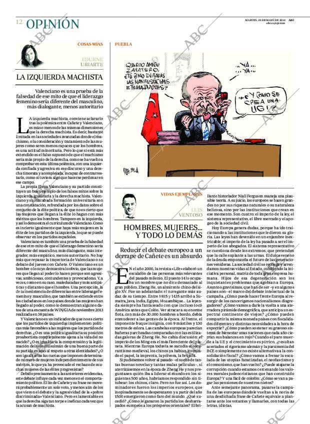 ABC MADRID 20-05-2014 página 12