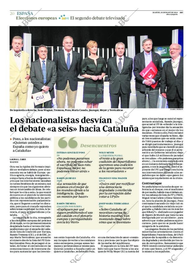 ABC MADRID 20-05-2014 página 20