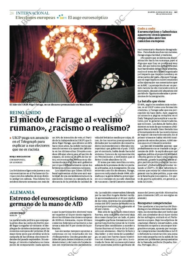ABC MADRID 20-05-2014 página 28