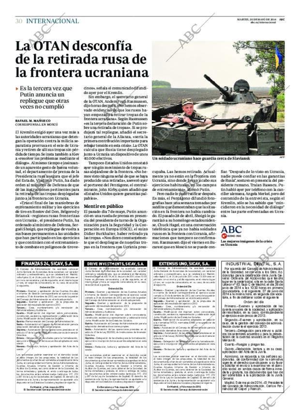 ABC MADRID 20-05-2014 página 30