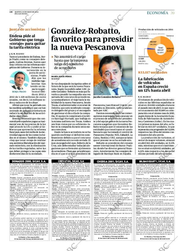 ABC MADRID 20-05-2014 página 43