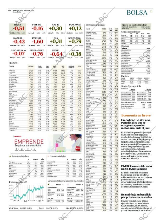 ABC MADRID 20-05-2014 página 45