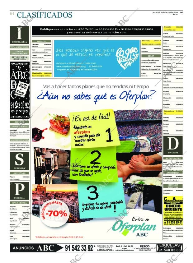 ABC MADRID 20-05-2014 página 68
