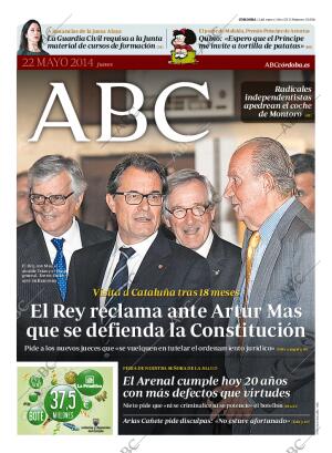 ABC CORDOBA 22-05-2014 página 1