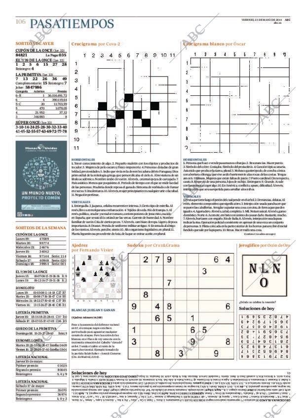 ABC MADRID 23-05-2014 página 106