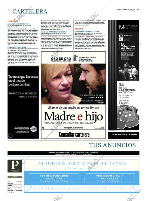 ABC CORDOBA 24-05-2014 página 74