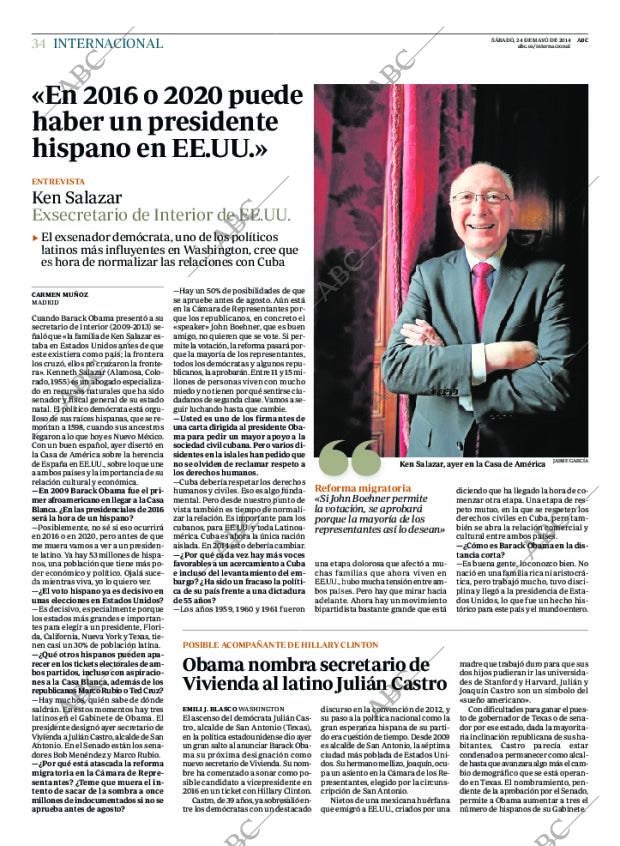 ABC MADRID 24-05-2014 página 34