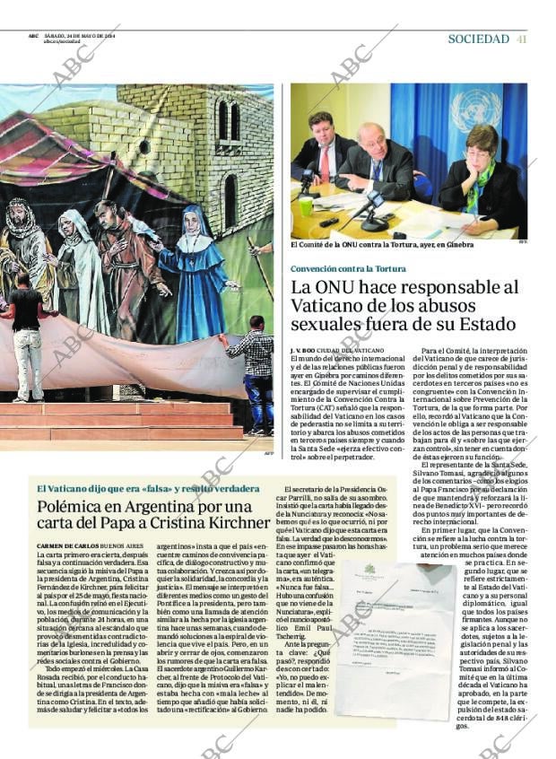 ABC MADRID 24-05-2014 página 41