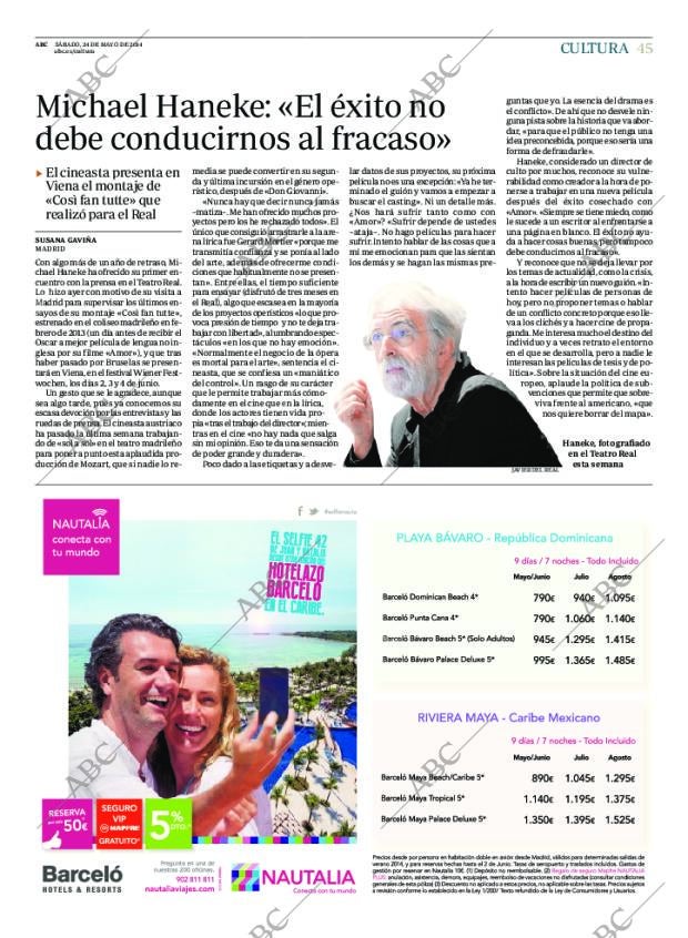 ABC MADRID 24-05-2014 página 45