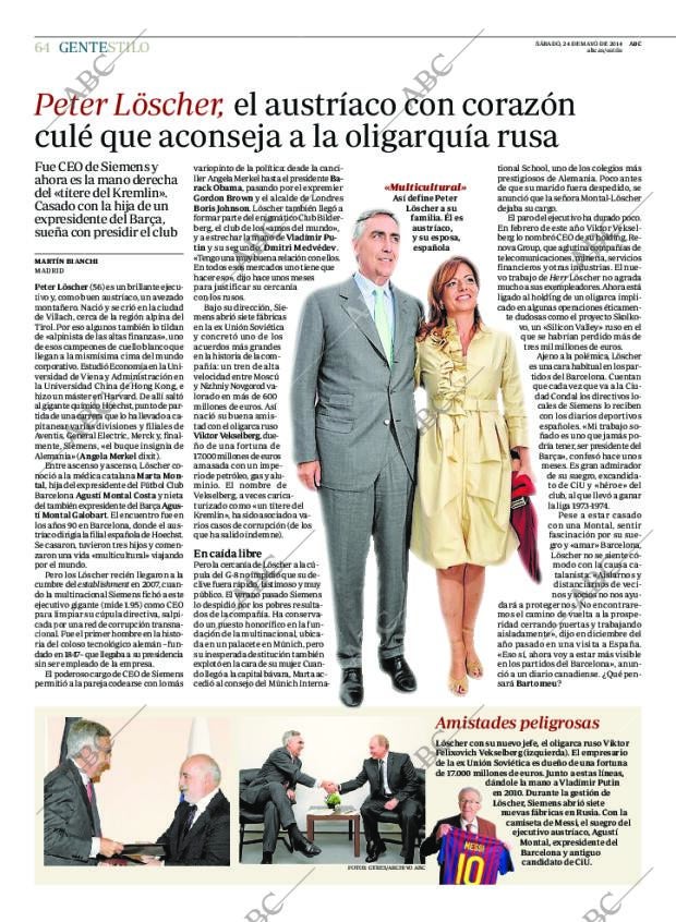 ABC MADRID 24-05-2014 página 64