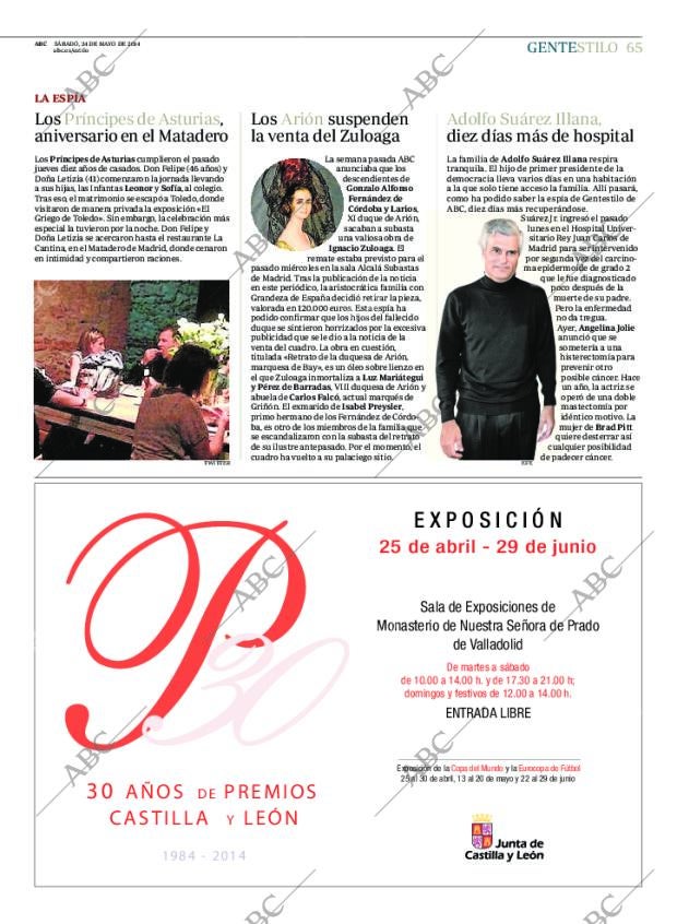 ABC MADRID 24-05-2014 página 65