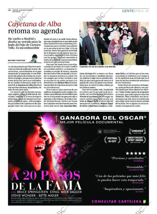 ABC MADRID 24-05-2014 página 67