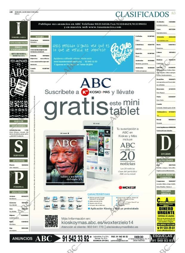 ABC MADRID 24-05-2014 página 83