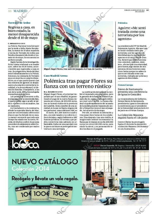 ABC MADRID 24-05-2014 página 88