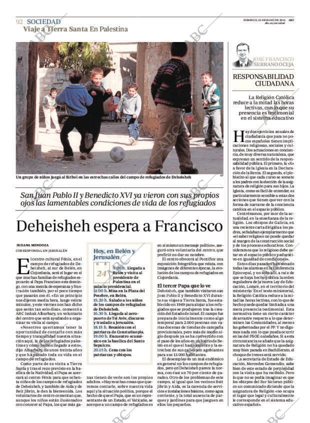ABC MADRID 25-05-2014 página 92