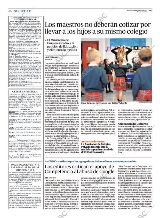 ABC MADRID 29-05-2014 página 46