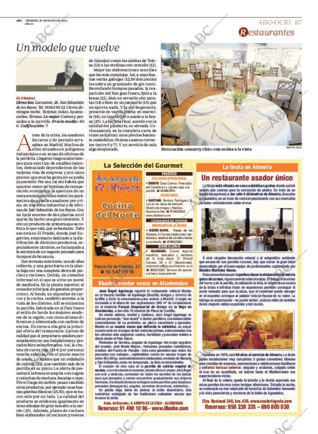 ABC MADRID 30-05-2014 página 87