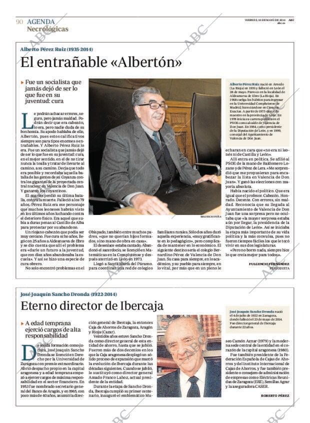 ABC MADRID 30-05-2014 página 90