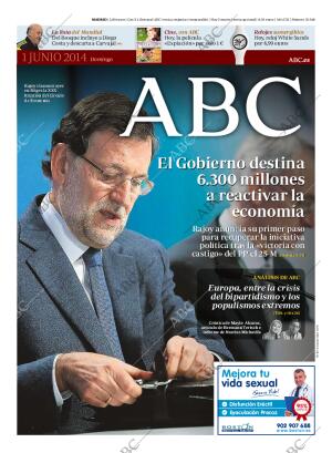 ABC MADRID 01-06-2014 página 1