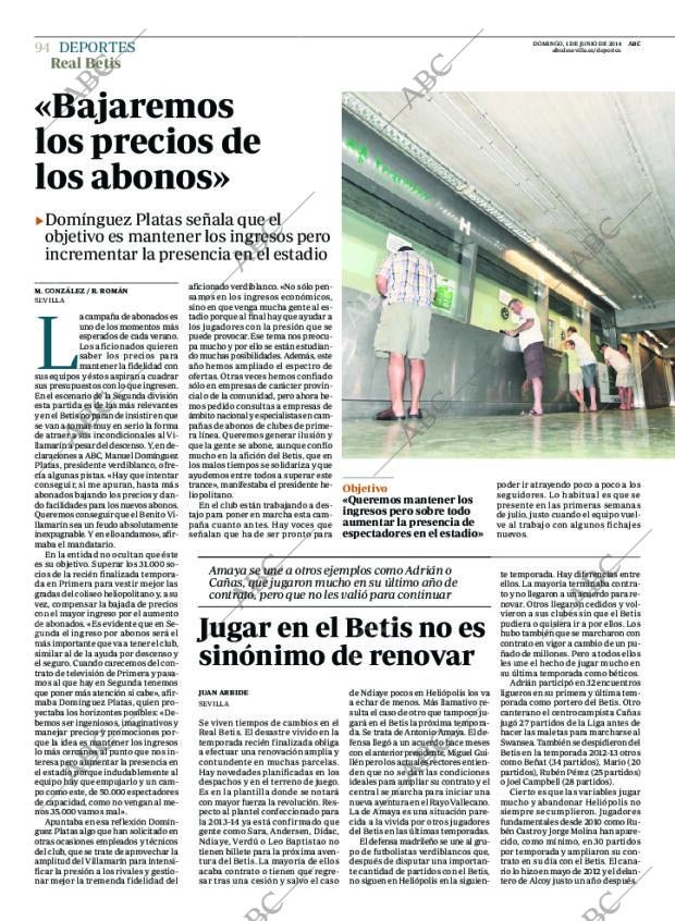 ABC SEVILLA 01-06-2014 página 98