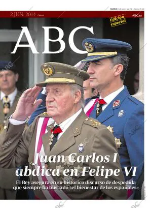 ABC MADRID 02-06-2014 página 1