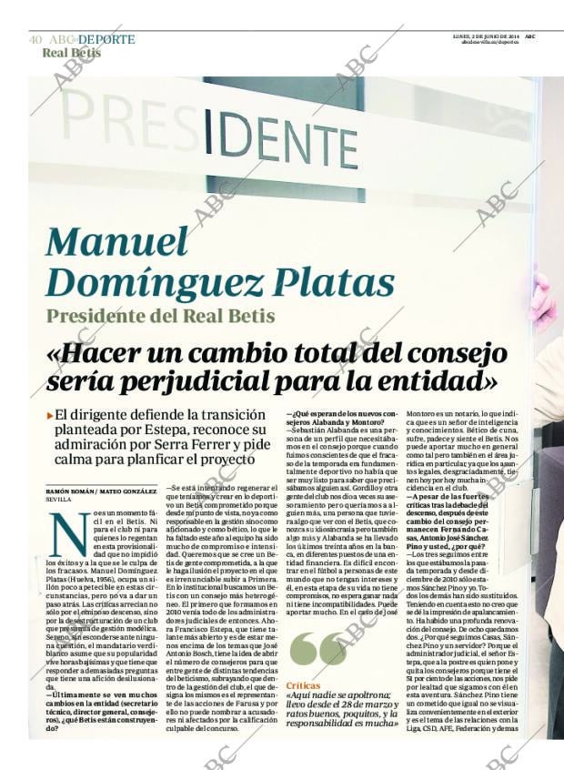 ABC SEVILLA 02-06-2014 página 40