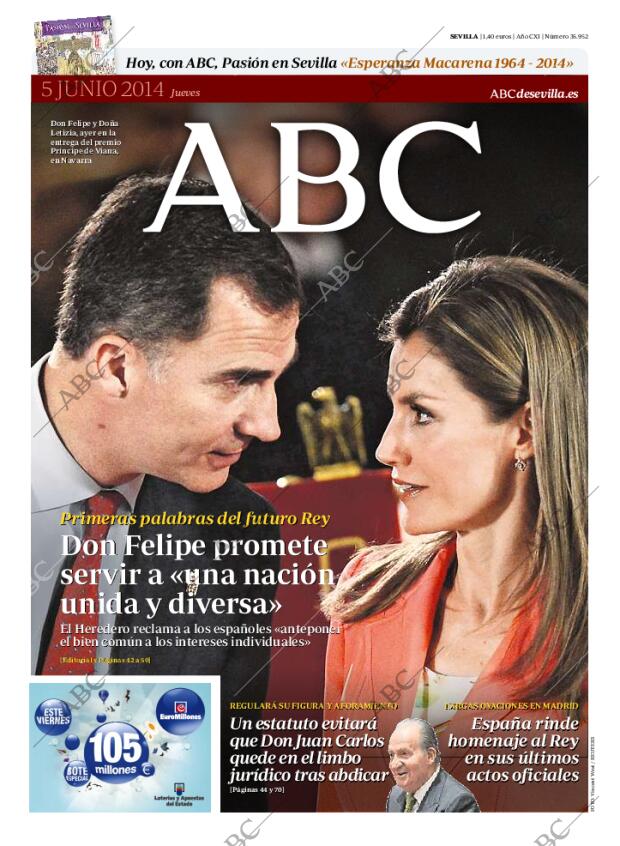 ABC SEVILLA 05-06-2014 página 1