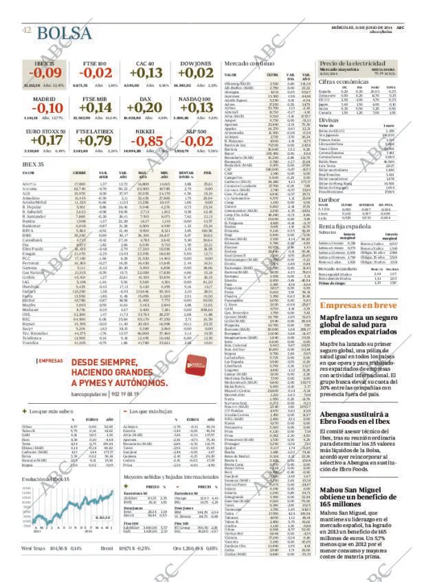 ABC MADRID 11-06-2014 página 42