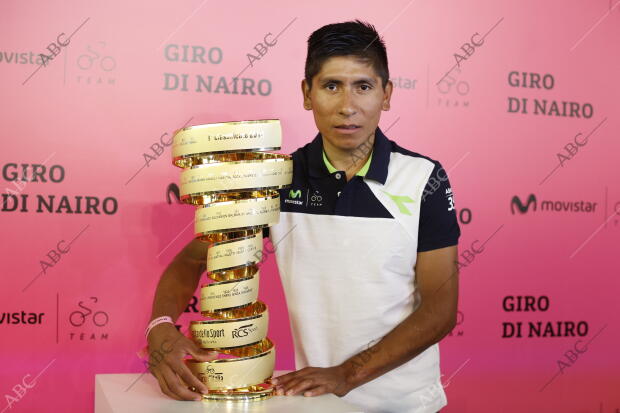 Nairo quintana ganador del pasado giro de Italia