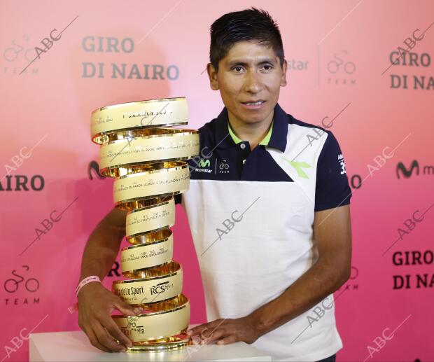 Nairo quintana ganador del pasado giro de Italia