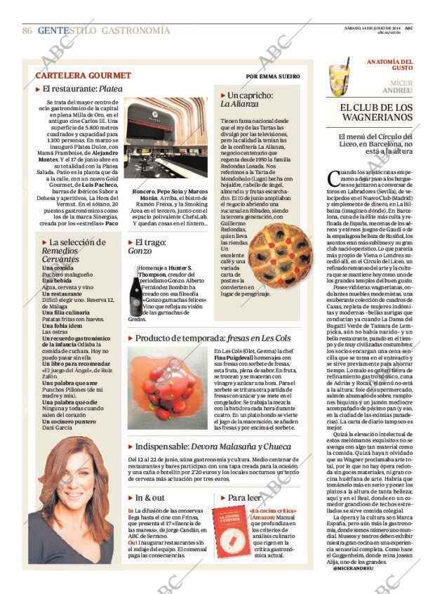ABC MADRID 14-06-2014 página 86