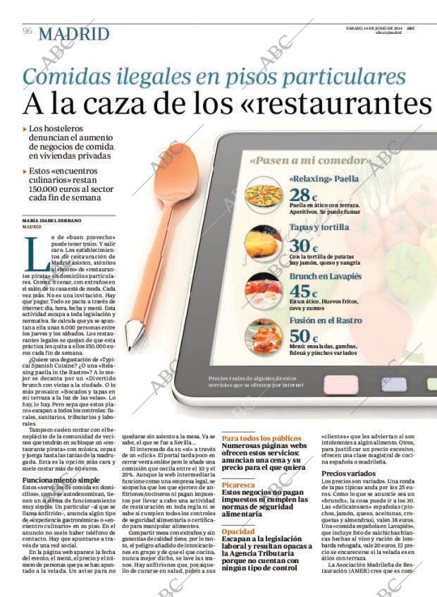 ABC MADRID 14-06-2014 página 96