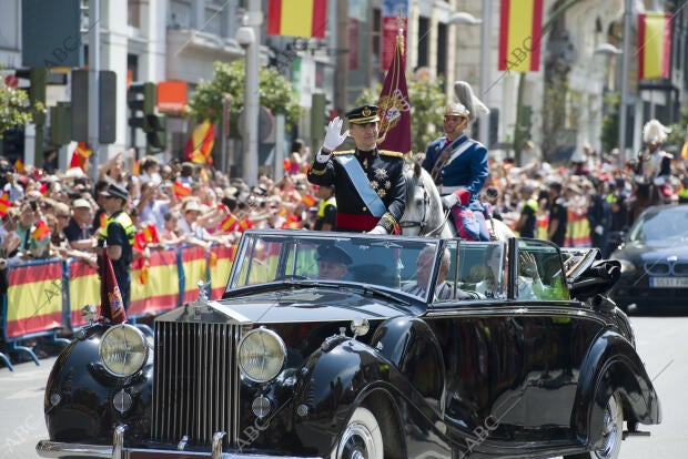 Proclamacion Felipe Vi plaza Callao gran Via Madrid 19/06/2014 foto Matias nieto...
