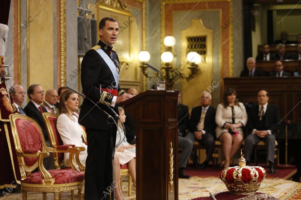 Proclamacion de Felipe Vi interior del congreso de los Diputados foto Jaime...