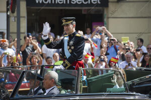 Proclamacion Felipe Vi plaza Callao gran Via Madrid 19/06/2014 foto Matias nieto...