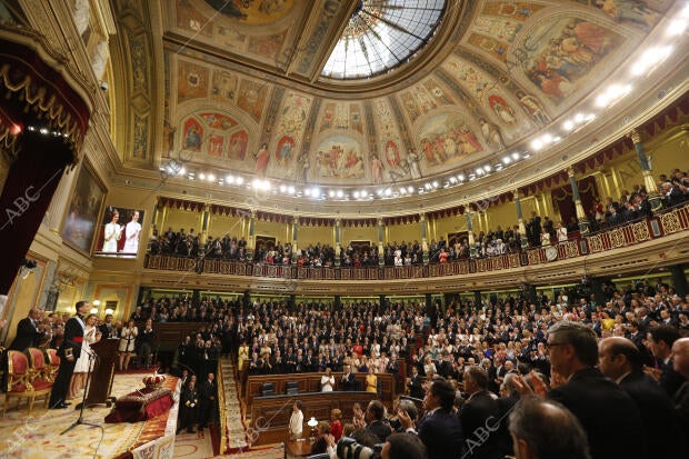 Proclamacion de Felipe Vi interior del congreso de los Diputados foto Jaime...