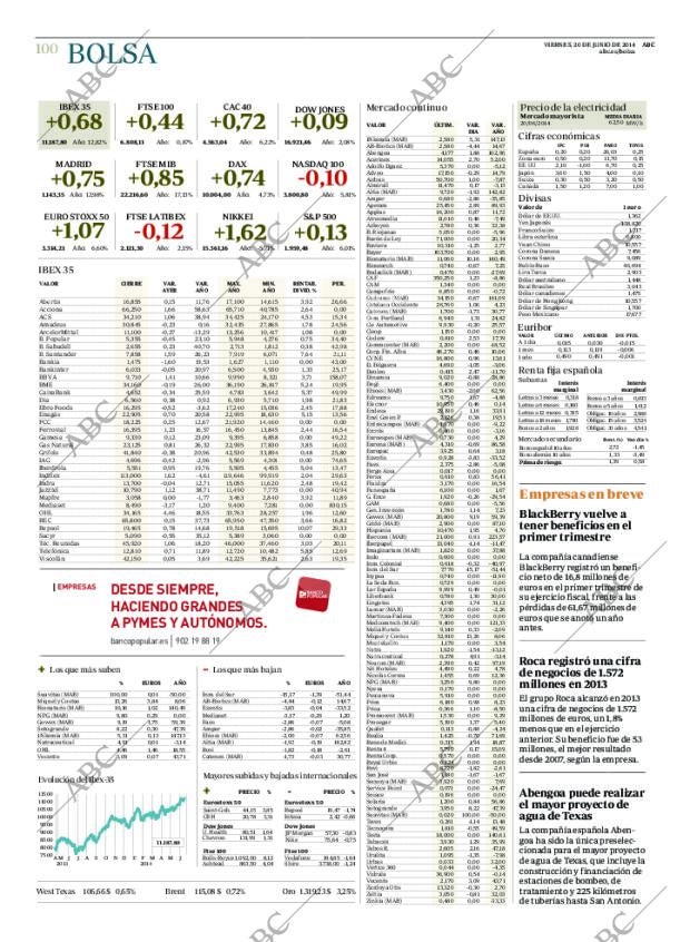 ABC MADRID 20-06-2014 página 100