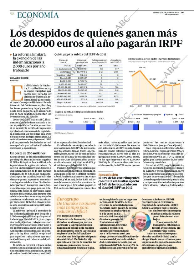 ABC MADRID 20-06-2014 página 98