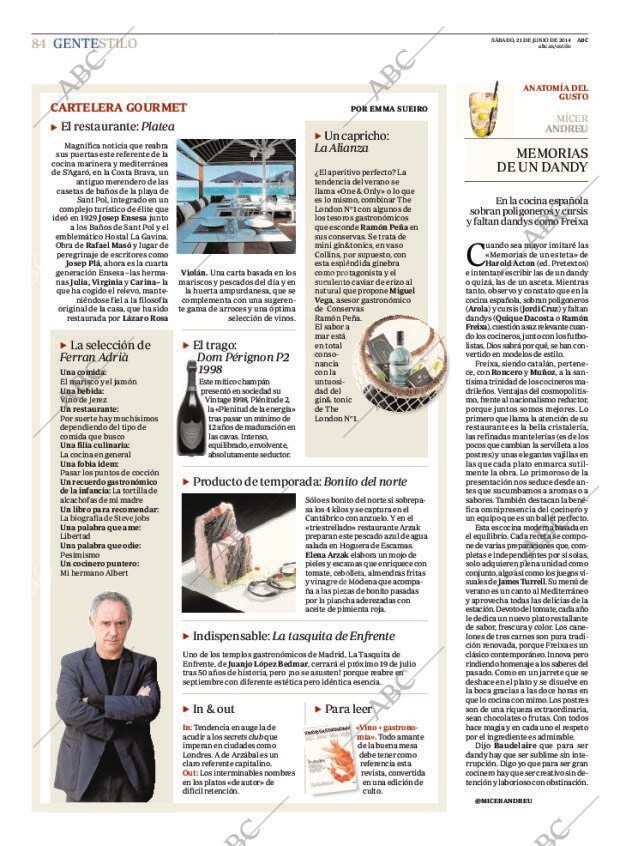 ABC MADRID 21-06-2014 página 84