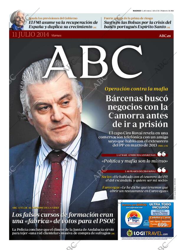 ABC MADRID 11-07-2014 página 1
