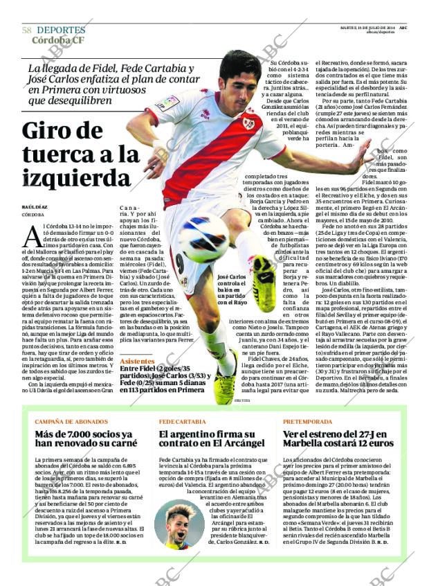 ABC CORDOBA 15-07-2014 página 62