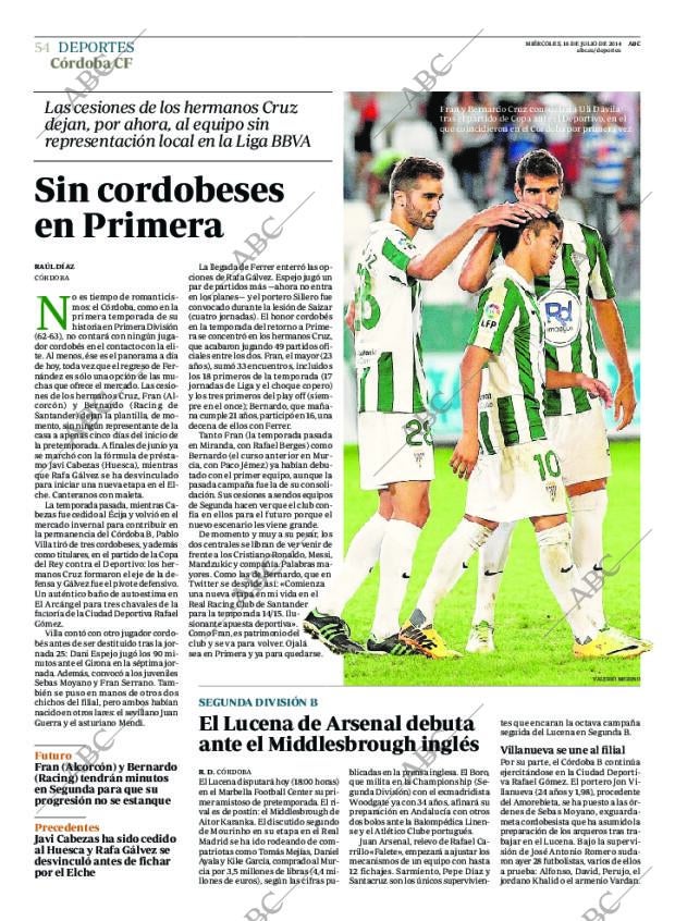 ABC CORDOBA 16-07-2014 página 54