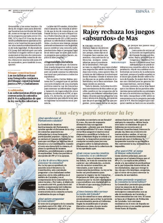 ABC MADRID 17-07-2014 página 17