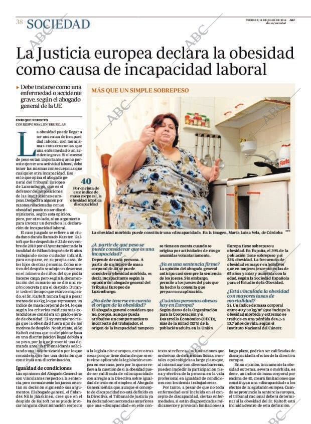 ABC MADRID 18-07-2014 página 38