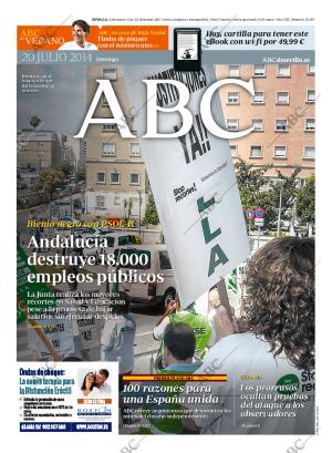ABC SEVILLA 20-07-2014 página 1