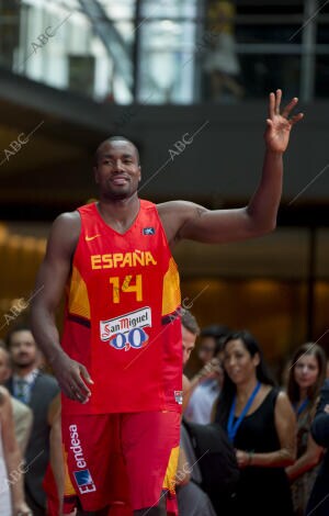 Presentacion de la seleccion española de baloncesto para el Mundial de España...